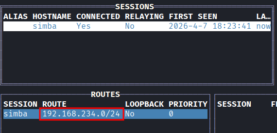 Menu de contexto com a opcao de iniciar o relay selecionada