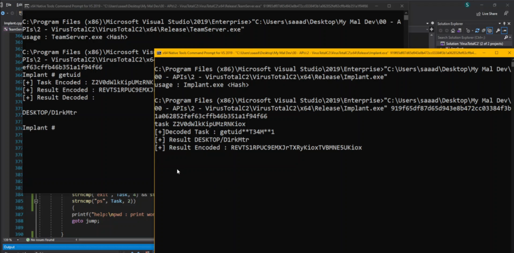 Evidencia tecnica demonstrando VirusTotal como C2