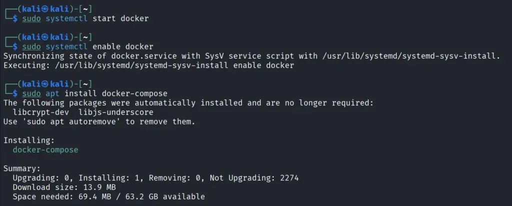 Instalação do Docker no Kali Linux via apt