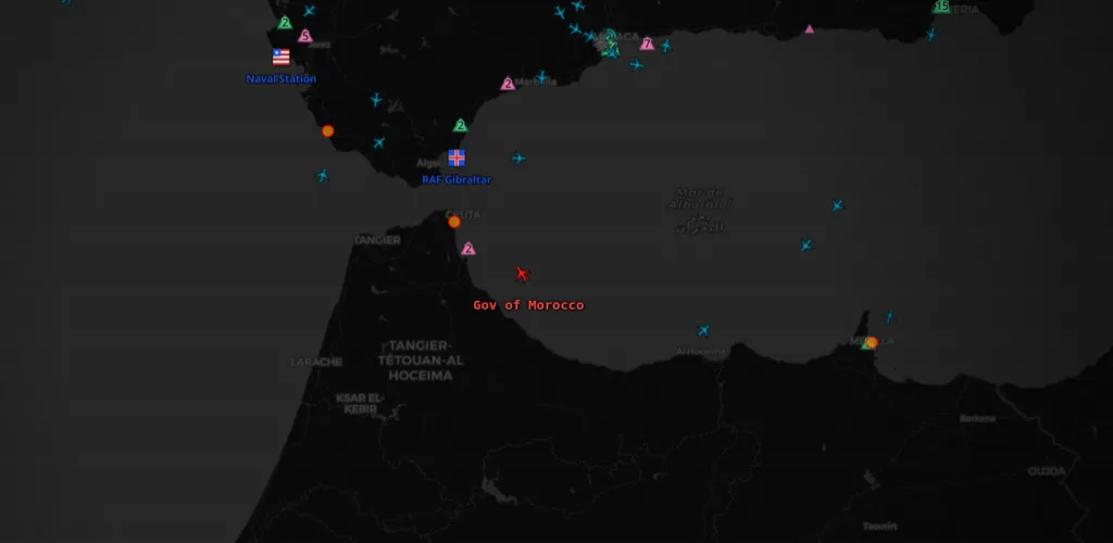 Rastreamento de aeronaves: militares, VIP e comerciais