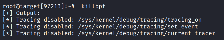 Figura: 9 killbpf