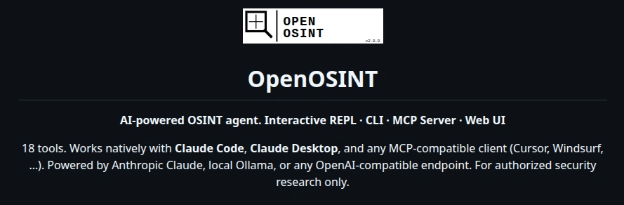 Logo do OpenOSINT no GitHub