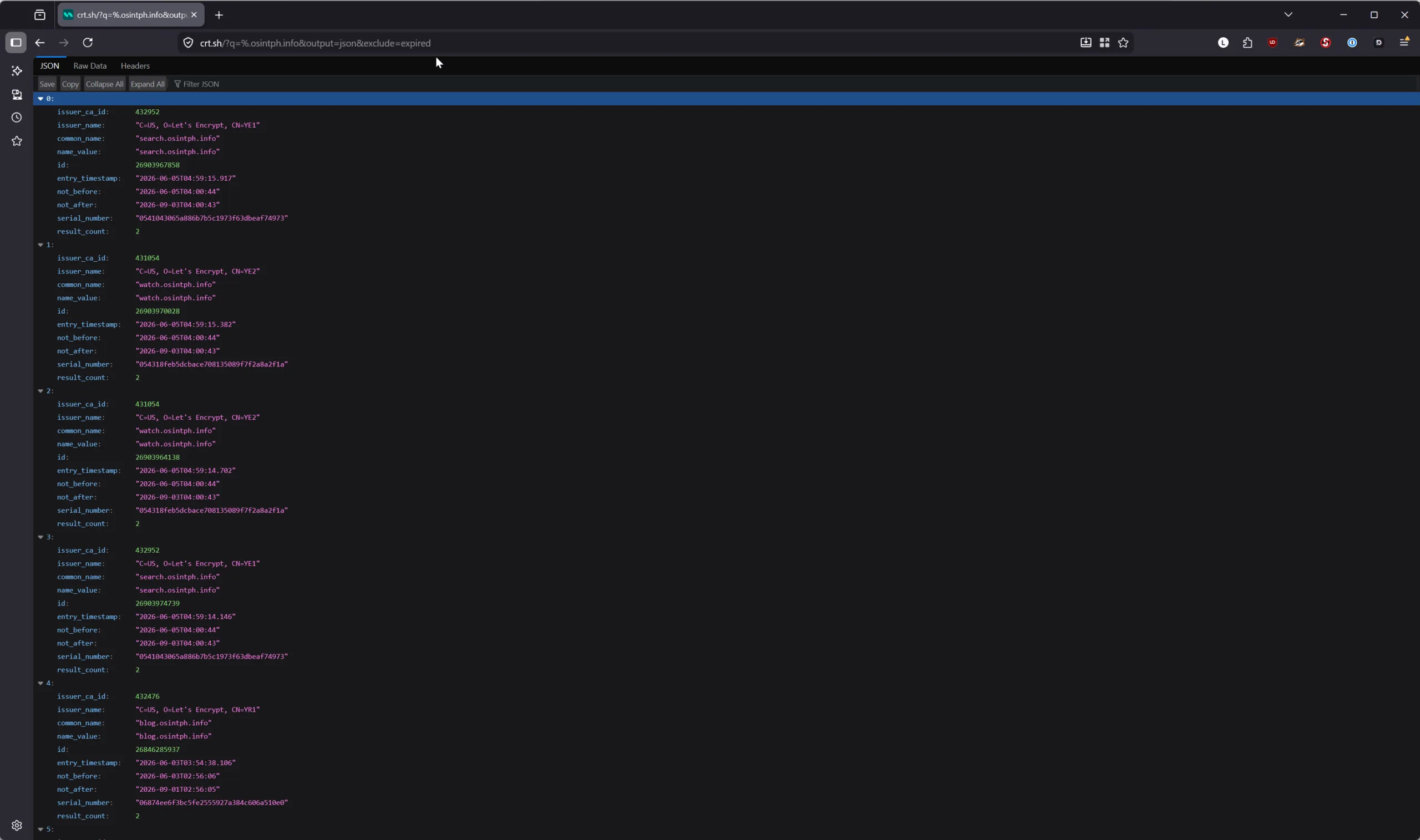 Padrões de certificados wildcard revelando migração de infraestrutura: *.dev, *.staging, CA shift, EV certs